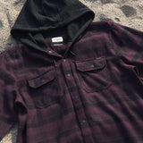 Shirt Cuadros c/capucha "Pleat"